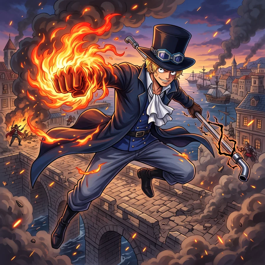 Sabo 4K Desktop & Mobile Wallpaper | One Piece